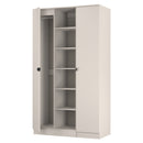 Bora Tall  3 Door Robe with shelves in Kashmir - Ready Assembled
