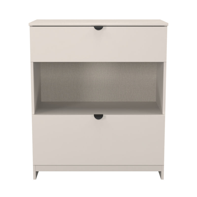 Bora 2 Drawer Deep Chest with shelf in Kashmir - Ready Assembled