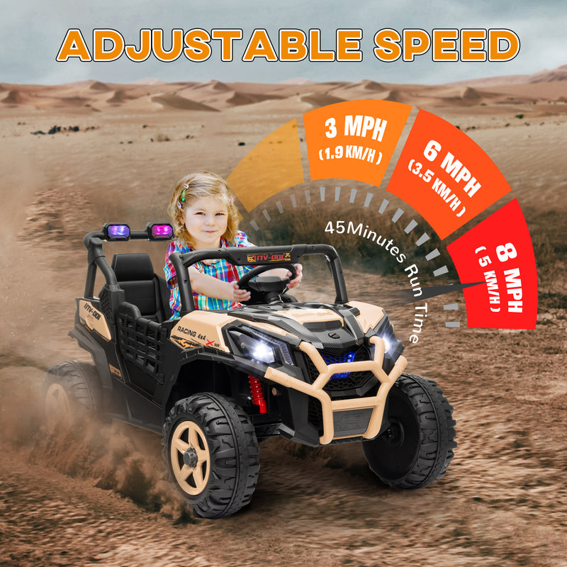 AIYAPLAY 2 Seater 24V Kids Electric Car w/ Remote Control
