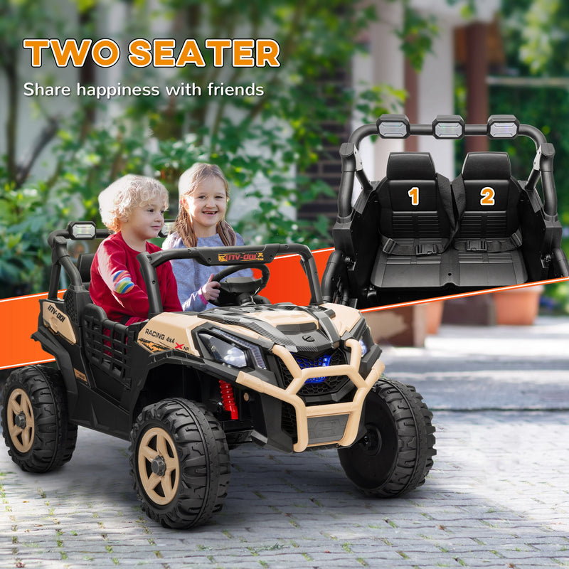 AIYAPLAY 2 Seater 24V Kids Electric Car w/ Remote Control