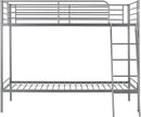 BRANDON 3' BUNK BED - SILVER - SILVER