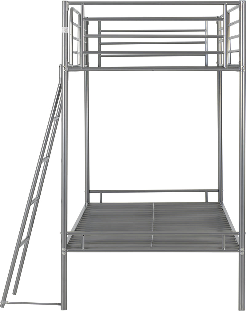 BRANDON 3' BUNK BED - SILVER - SILVER