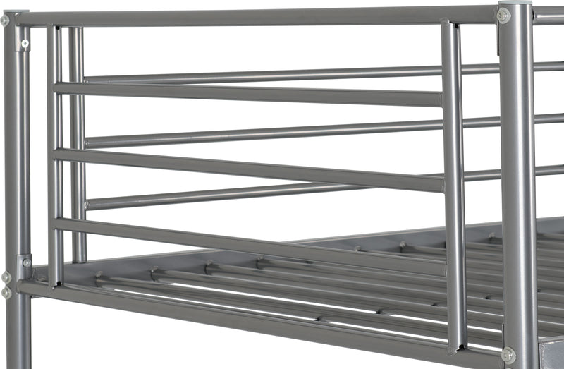 BRANDON 3' BUNK BED - SILVER - SILVER