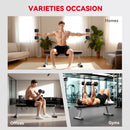 HOMCOM Rubber Hex Dumbbell Portable Hand Weights For Home Gym