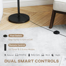 HOMCOM Modern Dimmable Standing Lamp With Adjustable Colour Temperatures