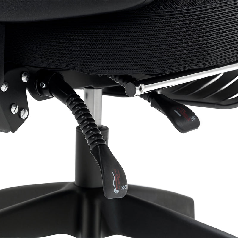 HOMCOM Mesh Ergonomic Office Chair with Lumbar Support, Headrest