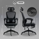 HOMCOM Mesh Ergonomic Office Chair with Lumbar Support, Headrest