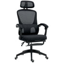 HOMCOM Mesh Ergonomic Office Chair with Lumbar Support, Headrest