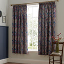 D & D Bessie Pencil Pleat Curtains in Navy