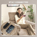 HOMCOM Massage Recliner With Quiet Motor, Power Reclining Chair, Brown