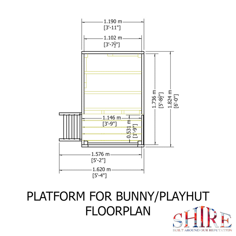 Bunny & Platfom Playhouse
