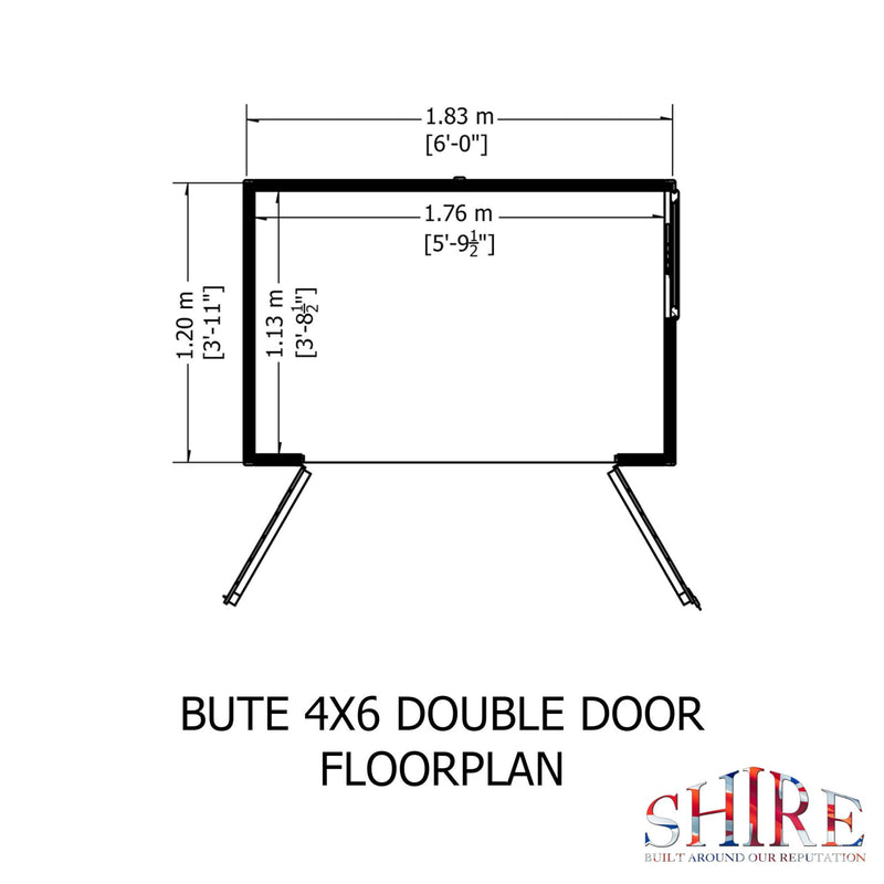 Bute 4 X 6 Shiplap Apex Shed