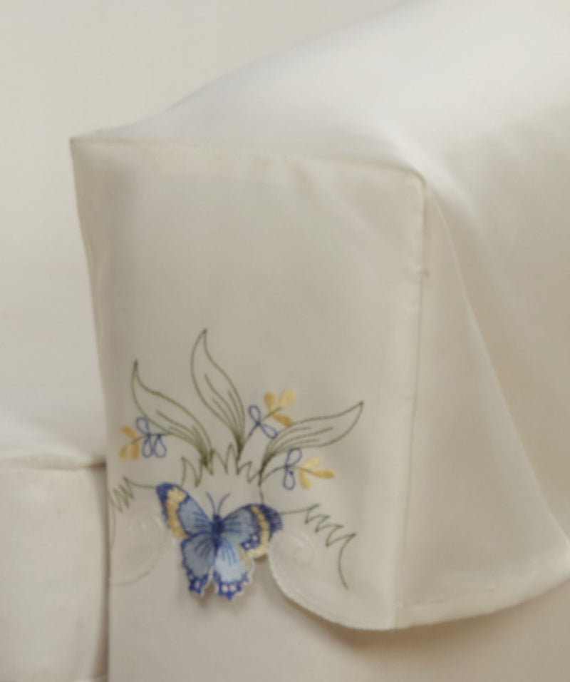 Butterfly Embroidered Arm Caps