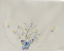 Butterfly Embroidered Doyley in Blue