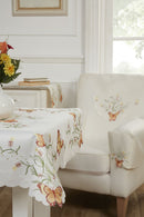 Butterfly Embroidered Chair Back