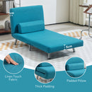 HOMCOM Single Folding 5 Position Convertible Sleeper Chair Bed