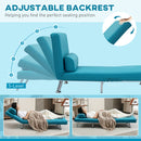 HOMCOM Single Folding 5 Position Convertible Sleeper Chair Bed