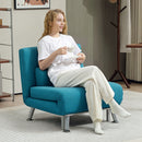 HOMCOM Single Folding 5 Position Convertible Sleeper Chair Bed