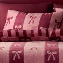 Fusion Bows Duvet Cover Set in Berry