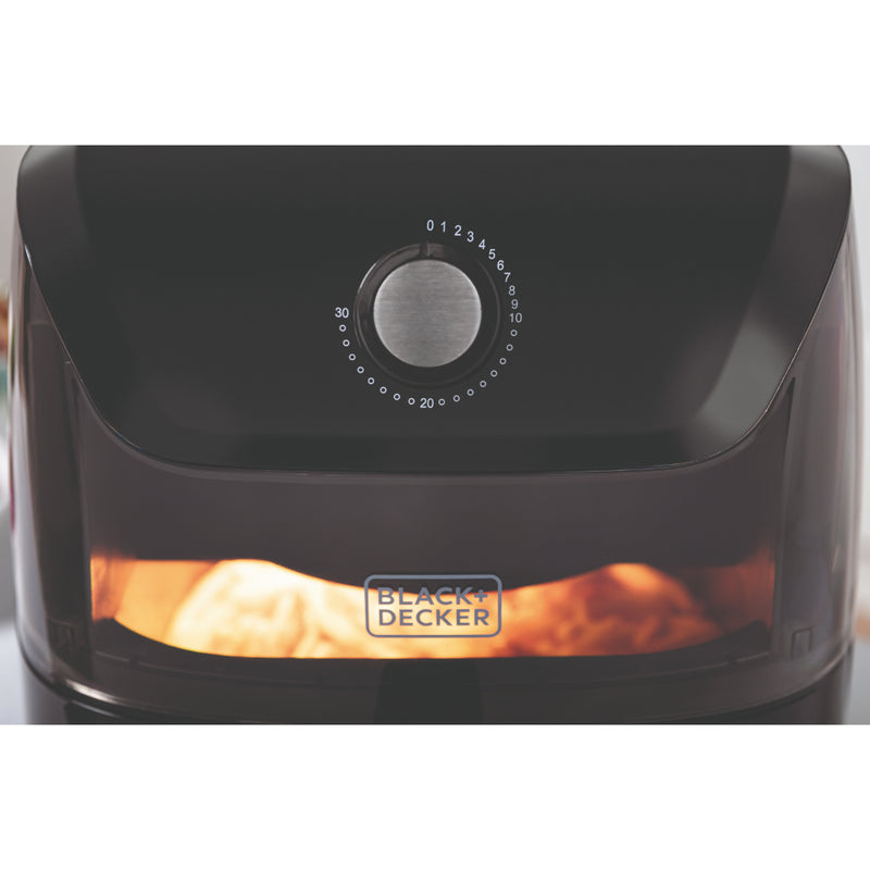Black+Decker Air Fryer Manual 7L  - Black