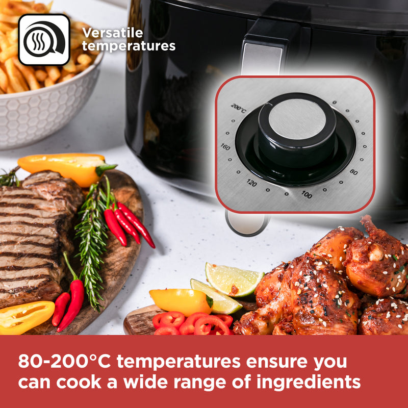 Black+Decker Air Fryer Manual 7L  - Black