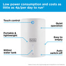 Black+Decker Compact Dehumidifier 900ml  - White