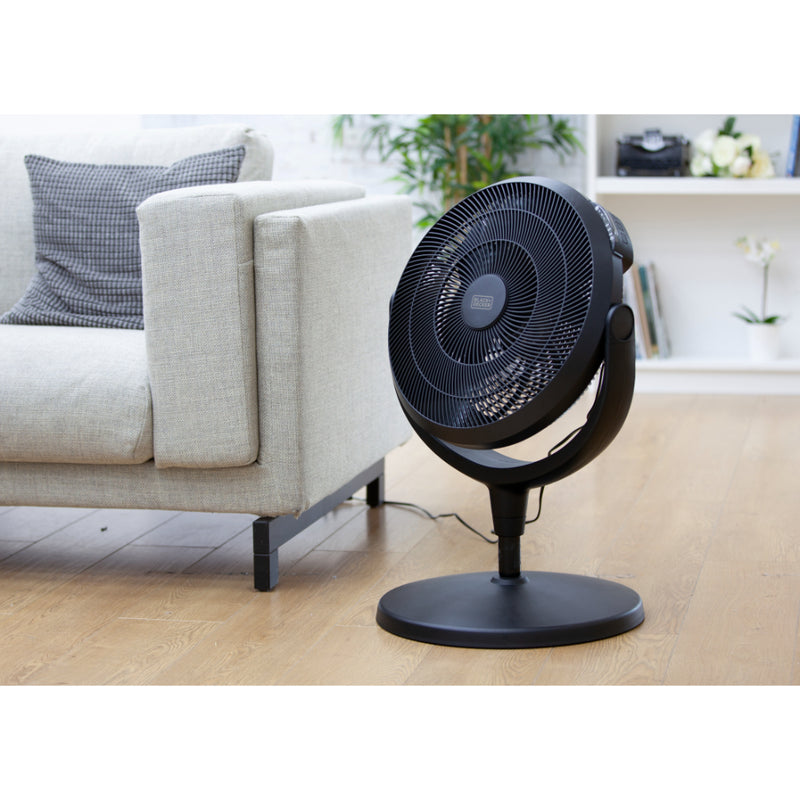 Black+Decker  Pedestal Fan with Stand 16"  - Black