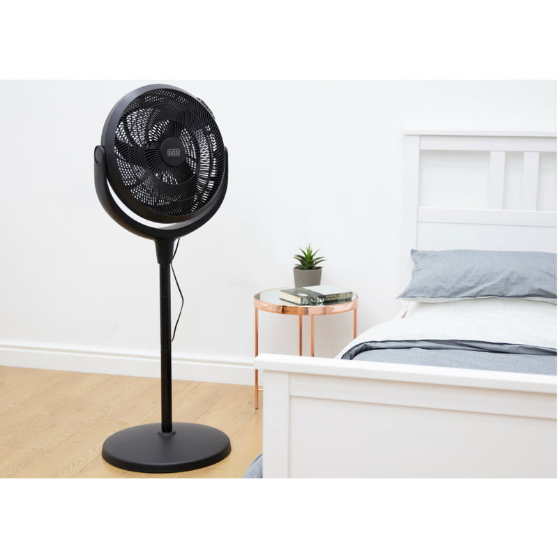 Black+Decker  Pedestal Fan with Stand 16"  - Black