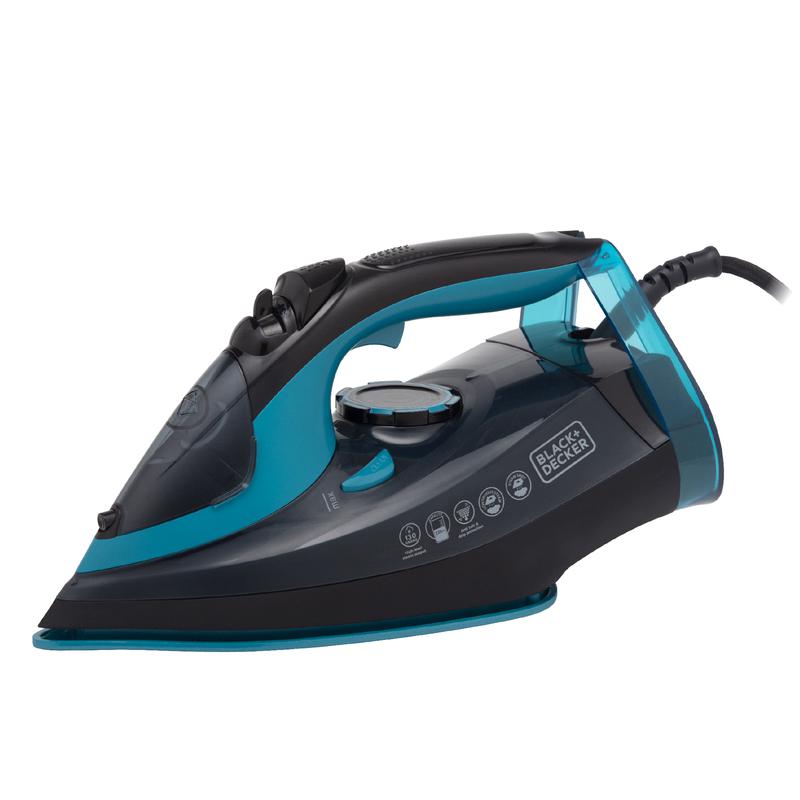 Black+Decker Steam Iron 2600w  - Aqua Blue