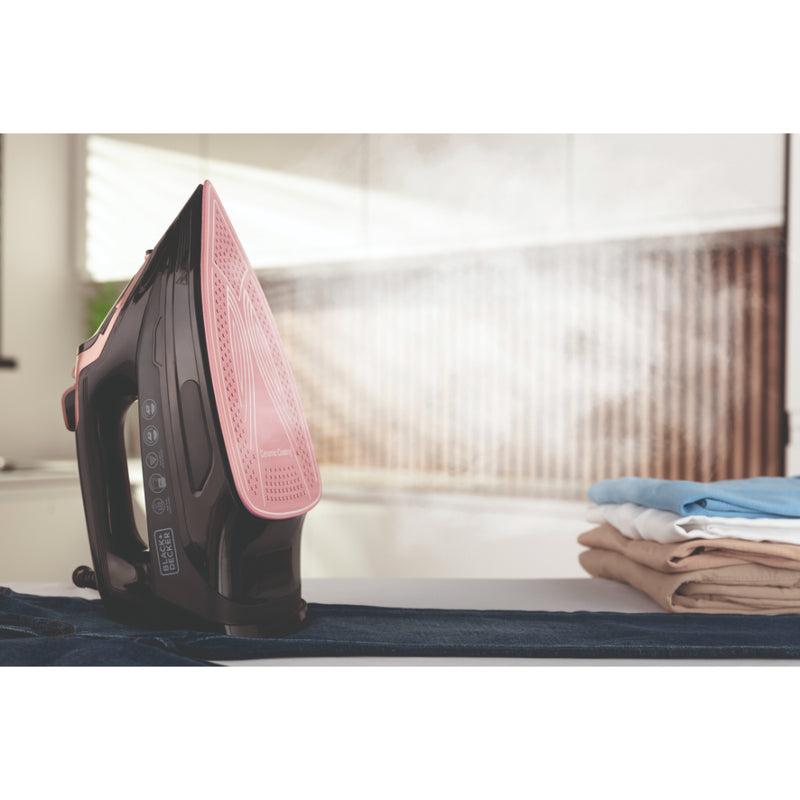 Black+Decker Steam Iron 3000w  - Rose Gold