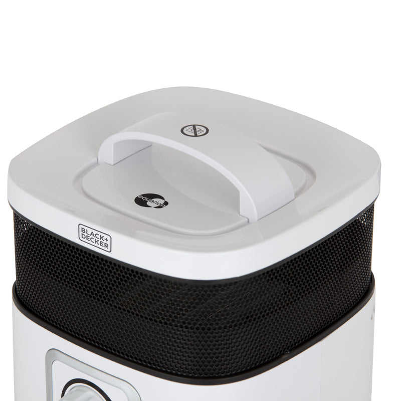 Black+Decker Ceramic Fan Heater 1.5KW  - White