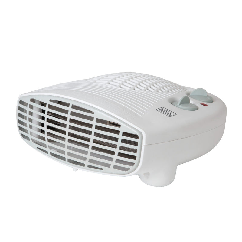 Black+Decker Flat Fan Heater 2kw  - White