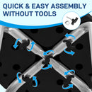 HOMCOM Bath Chair Height Adjustable Shower Seat For Elderly Disabled Black