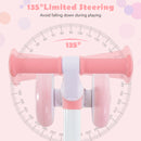 Baby Balance Bike Toddler Walker Training Bicycle With Adjustable Seat-Pink