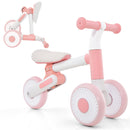 Baby Balance Bike Toddler Walker Training Bicycle With Adjustable Seat-Pink
