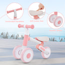 Baby Balance Bike Toddler Walker Training Bicycle With Adjustable Seat-Pink