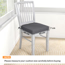 Outsunny Outdoor Chair Seat Cushions Set of 2, Garden Chair Cushions, Grey