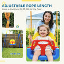 AIYAPLAY 3 In 1 Toddler Swing Set, Folding Child Swing Set For Kids, Blue