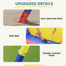 AIYAPLAY 3 In 1 Toddler Swing Set, Folding Child Swing Set For Kids, Blue
