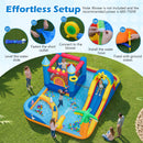 Beach-Themed Inflatable Water Slide with Climbing Wall