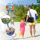 Beach Canopy Shields 300 X 300 Cm Beach Tent Sun Shelter Fit 6-8 People-Blue
