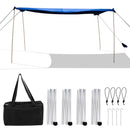 Beach Canopy Shields 300 X 300 Cm Beach Tent Sun Shelter Fit 6-8 People-Blue