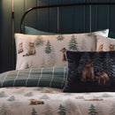 D & D Bear Walks Filled Cushion In Teal