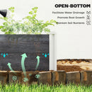 Outsunny Vinyl Raised Garden Bed Kit, 3 x 3 x 1ft Modular Garden Box