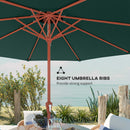 Outsunny 2.7 M Garden Parasol With Double Top, Green