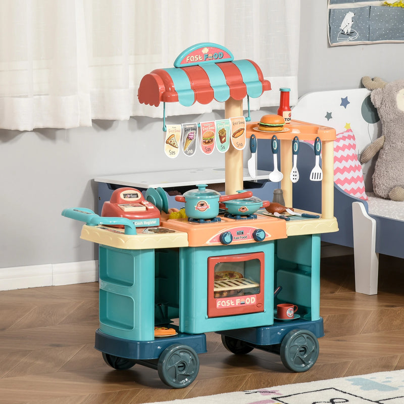 HOMCOM  Pretend  play cart