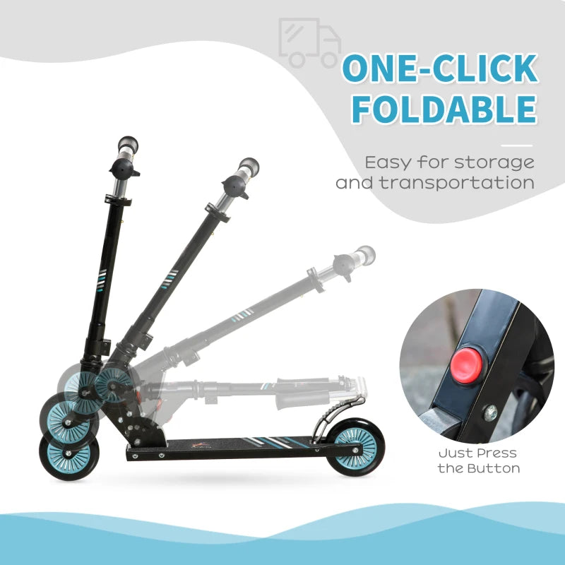 HOMCOM Scooter for Kids - Black