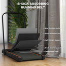 SPORTNOW 2.5HP Folding Treadmill Walking Pad W/ LED Display, No Assembly - Blue/Orange