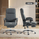 Vinsetto Vibration Massage Office Chair With Heat, Footrest, Grey
