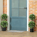 HOMCOM Set Of 2 Potted Artificial Plants With Lavender Flowers